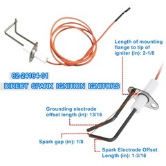 2PCS 62-24164-01 Direct Spark Ignition, Furnace Burner Igniters Compatible…