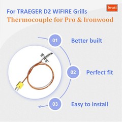 Thermocouple Probe Kit Compatible with Traeger Ironwood 650/885 and… Fast Ship