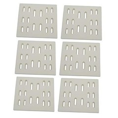 Parts DF101 (8″ x 7.25″, 6pk) Replacement Ceramic Radiant Flame Tamer, Heat