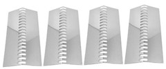 Replacement Heat Plate for BQ09G870,BBQ13874CP,69009,57568 LP,57569 Models-4PK
