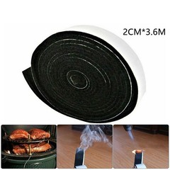 Useful BBQ Sealing Tape Fire Resistant Fibre 2cmx3.6m 2mm Thickness Grill