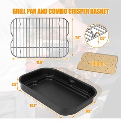 Grill Roast Rack and Cooking Pot for Ninja Foodi FG551/DG551/DG651 Smart XL I…