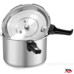 Pressure Cooker Pot 6 Quart Stovetop Aluminum Canner Fast Cook Locking Lid New