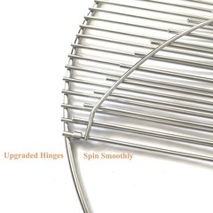 GRILLJOB 22″ Stainless Steel 304 Weber Hinged Grill Grate 22 inch Replacement…