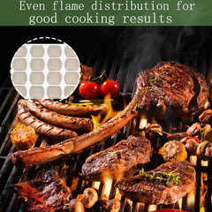 Ceramic Briquettes for Turbo Nexgrill Gas Grills 50-Piece 2X2 Inches