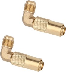 2pcs Propane Elbow Adapter for Blackstone, Durable Brass 3/8 Male Flare RV Propa