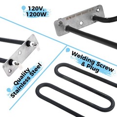 MOOTVGOO 1200 Watts Smoker Heating Element Kit Replacement for silver