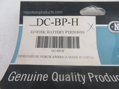 napoleon ignitter battery pth2650ss DC-BP-H