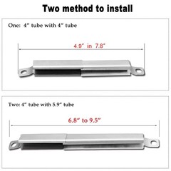 Hisencn 4-Pack 304 SS Universal Gas Grill Carryover Tubes Crossover