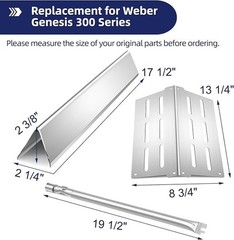 LPN – Meyafiny Weber Genesis 300 Replacement Grill Parts 7620 Flavorizer Bars