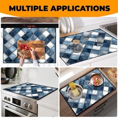 Heat-Resistant Glass Stove Top Cover with Anti-Slip Rubber Coating – Elect