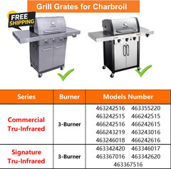 17″ Grill Grates Replacement Parts for Charbroil Commercial infrared Gas Grills