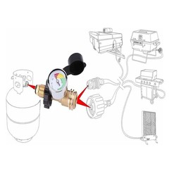 100 lb Propane Tank Adapter, Universal Fit Pol to Qcc1 Adapter…