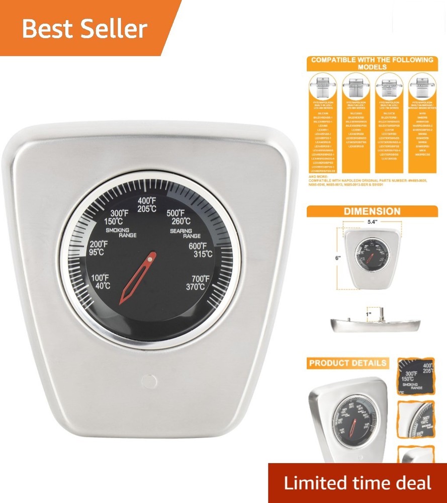 Temperature Gauge For Napoleon LEX 485 605 730 Grill Parts