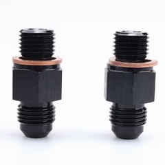 -6 AN Male Flare to 1/4″ NPSM Transmission Cooler Adapter Fitting Aluminum