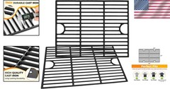 High-Performance 17” Porcelain-Coated Cast Iron Grill Grate Replacement Parts