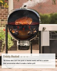 Cast Iron Grill Grates Grid Round for 22 Inch Weber Charcoal Grill,Cooking Grate