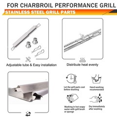 Grill Burners and Heat Plates Replacement for Charbroil Performance 2 Burner …