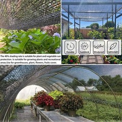 Shade Cloth for Plants Greenhouse, 40-50% Sunblock Shade Sails -for Outdoor G…