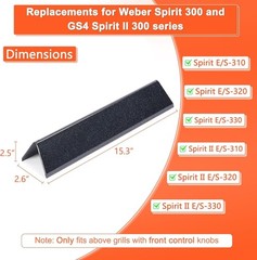15.3″ Flavorizer Bars Replace for Weber Spirit 300 & GS4 II 300 Series Gas Grill