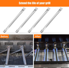 Grill Heat Plate Burner Crossover Tubes Replacement Parts for Kenmore Permasteel