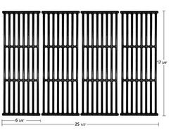 Porcelain Cast Iron Cooking Grates 6 3/8″ x 17 3/8″ for Broil King 440, 320