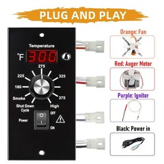BAC236 Digital Temperature Controller Parts for Traeger Wood Pellet Grill Smoke