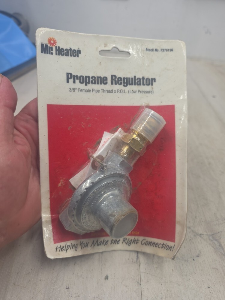 Mr. Heater F276136 Low Pressure Propane Regulator 3/8″ Female Thread Brand New