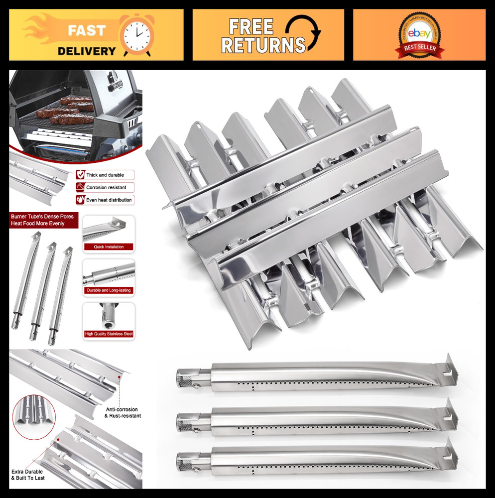 Grill Parts: Heat Plates & Burners for Broil King Gas Grills – Fits Signet & Sov