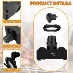 Universal Electronic Ignition Module for 5 Burner Charbroil Grill – 5 Outlets &