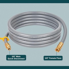 12FT Natural Gas Conversion Kit for Blackstone 28/36″ Griddle Grill Adapter Hose