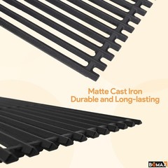 17 Inch Cast Iron Grill Grates for Charbroil TRU Infrared 4-Burner Grill Repl…