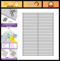 Stainless Steel Cooking Grates 21.75″ Replacement for Traeger Pro 575/22 Grill