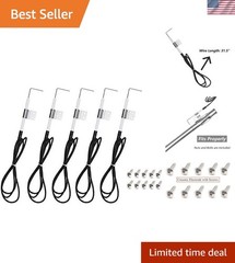 5 Pack Grill Ignitor Electrode with 3.5″ Wire Replacement kit for Home Depot …