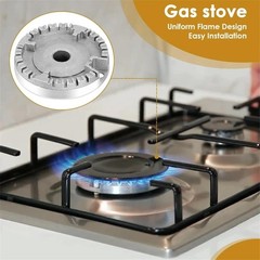 8 PCS Gas Stove Burner Caps Set, Universal Replacement for Most Gas Stoves 1 Lar
