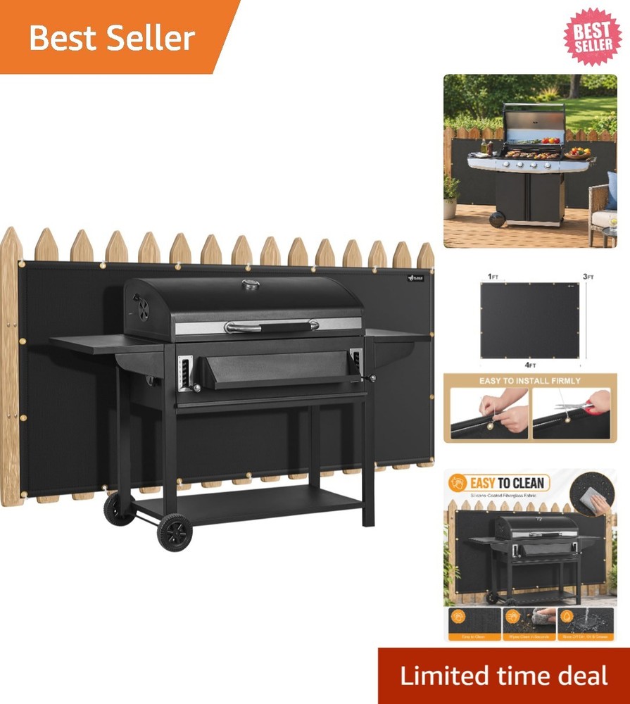 Ultra-High Temperature Resistant Deck Railing Heat Shield for Grilling Safety