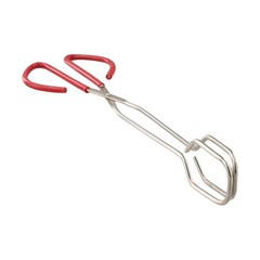 Stainless Steel Scissor Food Tongs with Comfort Grip for Kitchen Cooking