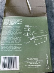 Grill Care 4′ Hose & Adapter – Propane Gas Hose for Tabletop BBQ Grills (NEW)