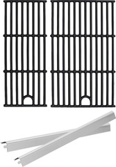 BQMAX Cooking Grate & Heat Plate for Charbroil 2-Burner Grill 463630422