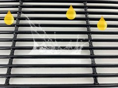 Grill Grates BBQ Grate Grid 19×25″ 2pcs Porcelain Coated Cast Iron Replacement