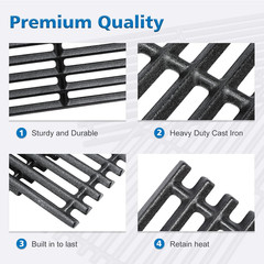 17 X 8 3/4 Cast Iron Cooking Grate Fits Charbroil Commercial 463644220 463632320