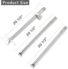 Grill Heat Plates Burner Tubes Replacement for Weber Summit 460 470 440 450 BBQ
