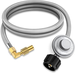 5 Feet Propane Adapter Hose with Regulator for Blackstone 17 22 Inch Griddle