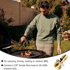 Portable Propane Adapter 3/8″ Male Flare for 1LB Tank Turkey Fryer Burner