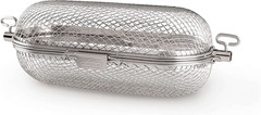 Rotisserie Grill Basket – Stainless Steel, Fits Standard Spit Rods, Best for Win