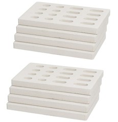 8-Pack Ceramic Flame Tamers & Briquettes for BBQ Grills, Replacement Parts