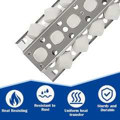 4-pk Grill Heat Plates Ceramic Briquette for Brinkmann Nexgrill Turbo Captn Cook