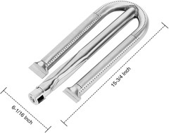 Grill Burners U-Shape Stainless Steel for Calise Lucullan Outdoor Kitchen 3-Pack