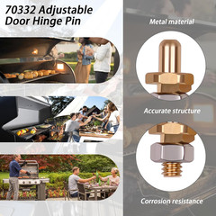 70332 Adjustable Door Hinge Pin Compatible with Weber Genesis, Summit and Spirit