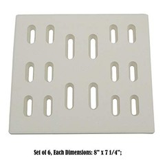 Parts DF101 (8″ x 7.25″, 6pk) Replacement Ceramic Radiant Flame Tamer, Heat